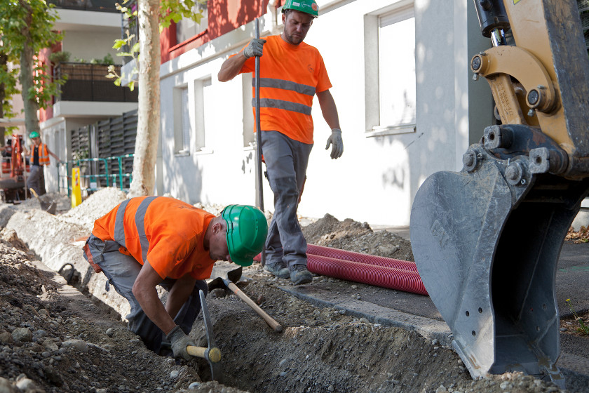 Travaux de génie civil pour éclairage public – ville de Vaulx-en-velin